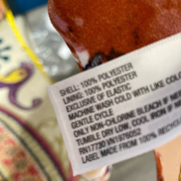 Xhilaration tan floral pantsuit jumpsuit size Medium - Picture 13 of 15